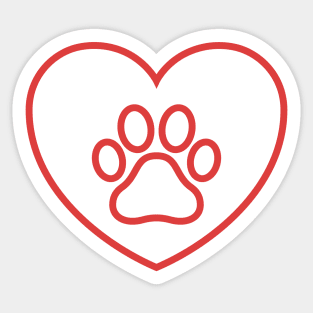 Paw Print Sticker